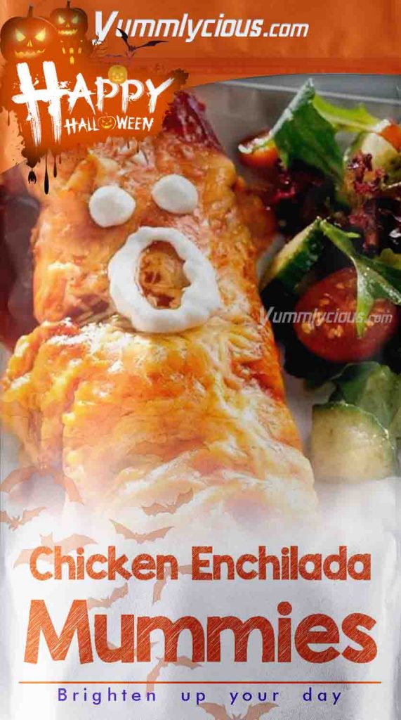 Chicken Enchilada Mummies 2024 | chipotle halloween