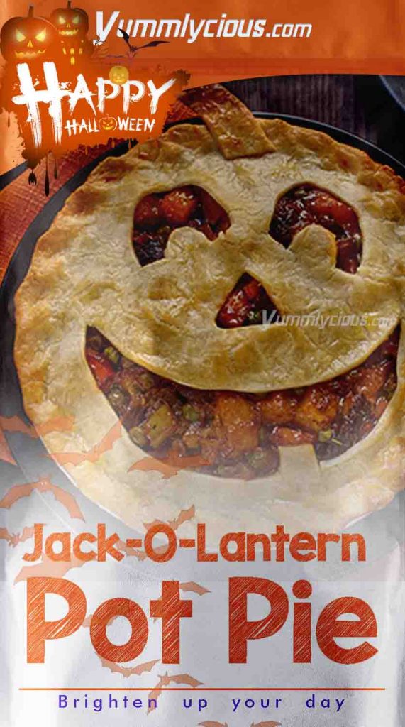 Jack-O-Lantern Pot Pie Recipe 2024 | American, Appetizer, Beef Recipes, Dinner, Featured, Main Meals, RECIPES, Trending, Worldly Faves