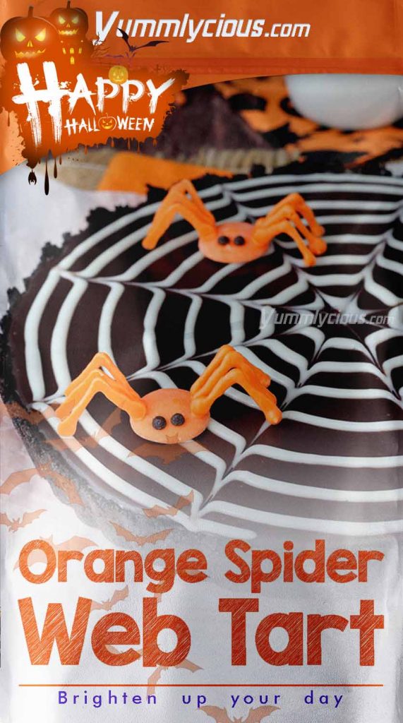 Orange Spider Web Tart