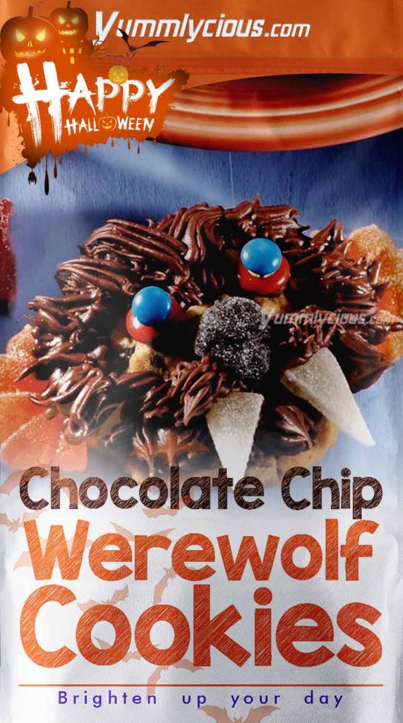 Chocolate Chip Werewolf Cookies 2024 | Halloween Recipes