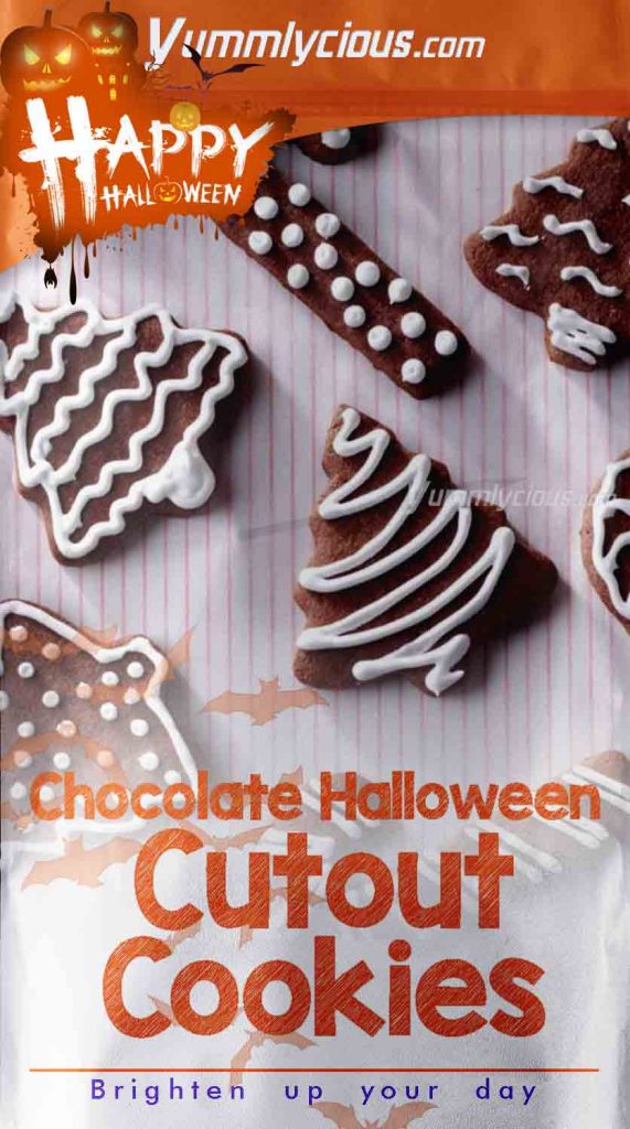 Chocolate Halloween Cutout Cookies